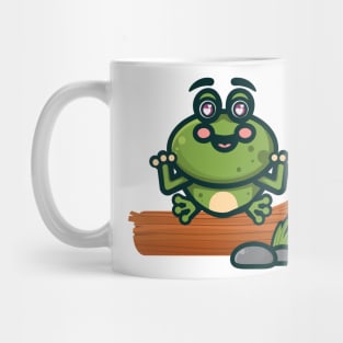 cute frog branch Mug